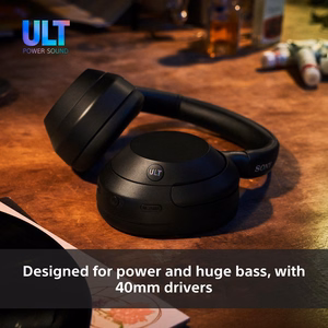 Sony ULT WEAR – bezvadu Bluetooth austiņas ar ULT POWER SOUND, dziļiem basiem, trokšņu slāpēšanu, līdz 30 h akumulatoru
