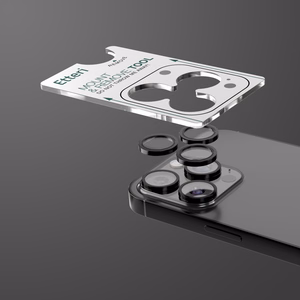 Etteri kameras lēcas aizsargs iPhone 15 Pro / 15 Pro Max melna