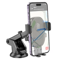 Automašīnas tālruņa turētājs Borofone BH93 (instrumentu panelis), melns