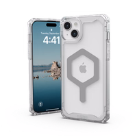 UAG Plyo Magnētiskais viedtālruņa apvalks iPhone 15 Plus - caurspīdīgs un sudraba