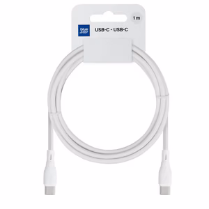 Cable USB C to USB C Blue Star 3A 60W ECO 1 m PJ73-13-3 white