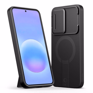 Tech-Protect Kevlar Aura MagSafe maciņš Samsung Galaxy A57, melns un oranžs
