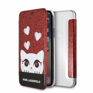 Karl Lagerfeld Valentine iPhone X/XS viedtālruņa apvalks - sarkans