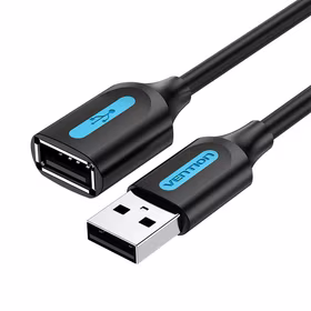 Pagarinājuma kabelis USB 2.0 tēviņš uz mātīti Vention CBIBJ 5m melns