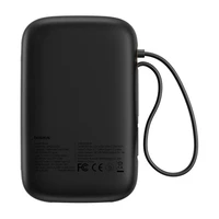 Portatīvais lādētājs Baseus QPow 2 10000mAh 30W 2xUSB-C (melns)