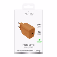 Puro Pro Lite 30W USB-C sienas lādētājs - oranžs