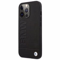 Viedtālruņa apvalks BMW Signature Logo Imprint MagSafe iPhone 14 Pro Max - melns