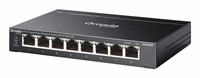 TP-Link Omada ES208GP network switch Managed L2 Gigabit Ethernet (10/100/1000) Power over Ethernet (PoE) DIN rail Black