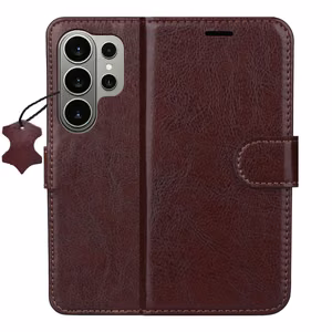 Smart Luxe ādas maciņš Samsung Galaxy S26 Ultra brūns