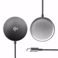 Wozinsky 15W bezvadu Qi2 indukcijas lādētājs - melns