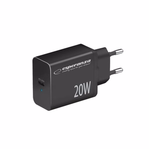 Esperanza EZC104K tīkla lādētājs 20W melns