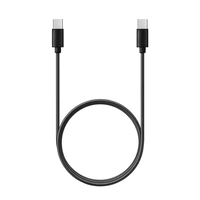 Type C uz Type C PD QC 3A 60W kabelis C296 (garš savienotājs 8mm) 1 m melns