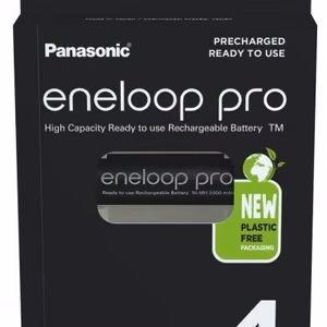 Uzlādējamas baterijas PANASONIC ENELOOP PRO AA 2500 mAh 4 gab. (BK-3HCDE/4CP)