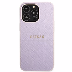 Guess GUHCP13LPSASBPU iPhone 13 Pro / 13 6.1" фиолетовый/фиолетовый Saffiano Hot Stamp & Metal Logo