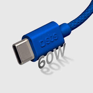 SBS TECABLETISSUETCCB USB-C - USB-C 1,5 m 60W pīts kabelis - zils