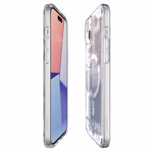 Spigen Ultra Hybrid Mag apvalks ar MagSafe iPhone 15 Plus - balts (Zero One raksts)