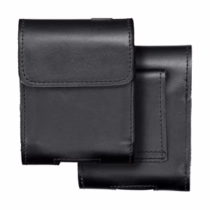 ROYAL universāls horizontāls ādas jostas apvalks izmērs V SAMSUNG FLIP 1 / 2 / 3 / 4 / HUAWEI P50 Pocket / MOTOROLA RAZR 5G melns