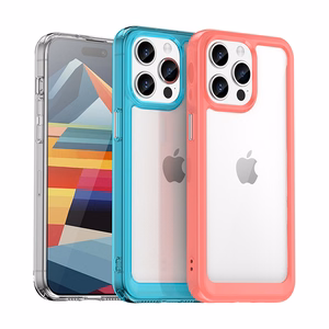 iPhone 15 Pro Max Outer Space Reinforced Case with Flexible Frame - Black