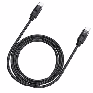 Orico CDX 60W 3A Power Delivery USB-C - USB-C 1m Kabelis - melns