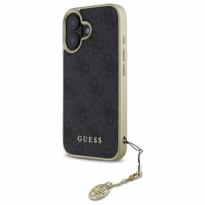 Guess 4G Charms Kolekcijas viedtālruņa apvalks iPhone 16 - melns