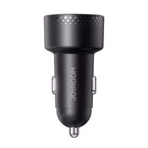 Automašīnas lādētājs Joyroom „JR-CCD02" melns 70W (2xUSB-C) ar LED ekrānu