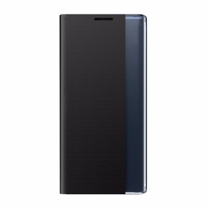 Sleep Case grāmatas tipa apvalks ar viedo logu iPhone 13 mini melns
