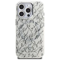 Karl Lagerfeld IML Karl Script raksts Magnētiskais viedtālruņa apvalks iPhone 16 Pro - balts