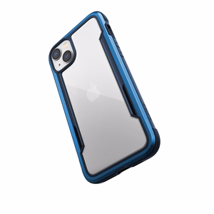 Raptic X-Doria Shield viedtālruņa apvalks iPhone 14 Plus ar bruņotu zilu pārklājumu
