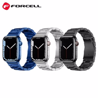FORCELL F-DESIGN FA10 nerūsējošā tērauda siksniņa APPLE Watch 42 / 44 / 45 / 49 mm zila