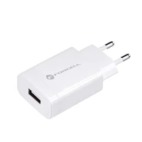 FORCELL F-ENERGY TFK-TC-1099 ceļojumu lādētājs USB A QC3.0 2,4A 18W balts