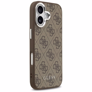 Guess 4G Classic Logo magnētiskais viedtālruņa apvalks iPhone 17 - brūns