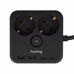 Huslog Power strip with phone turētājs HUS1055