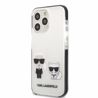Karl Lagerfeld KLHCP13LTPEKCW iPhone 13 Pro / 13 6.1" cietais apvalks balts/balts Karl&Choupette