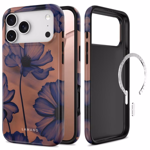 Tech-Protect Lamano MagSafe maciņš iPhone 18 Pro Max / 17 Pro Max, tumši zils / brūns