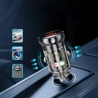 Wozinsky 65W automašīnas lādētājs USB-C PD 65W / USB-A 45W QC 3.0 - melns