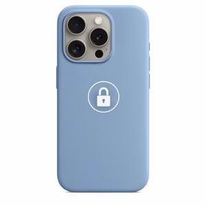 Telefona maciņš "Silicone Case v2" iPhone 15 Pro / Winter Blue / iepakojumā