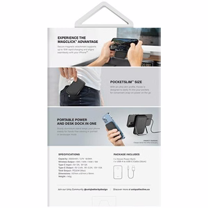 Magnētiskais portatīvais lādētājs Uniq Hoveo 5000mAh USB-C 20W PD (violets)