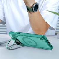 Nillkin Iceblade Prop magnētiskais viedtālruņa apvalks ar statīvu iPhone 16e - zaļš