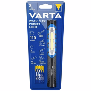 VARTA flashlight LED Pen light 17647 + 3 x batteries R3 (AAA)