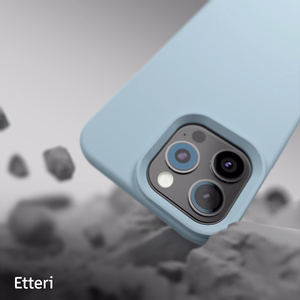 Etteri силиконовый Mag чехол iPhone 16 Pro 6,3" голубой