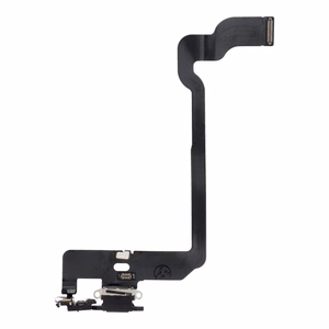 Uzlādes fleksis USB IPHONE XS melns (lietots)