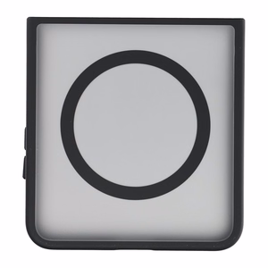 Melns 4sF-S Acrylic vāciņš ar MagSafe atbalstu Samsung Galaxy Z Flip8 tālrunim