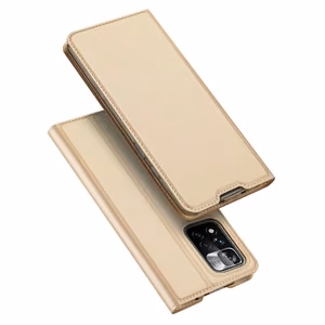 Dux Ducis Skin Pro viedtālruņa apvalks atverams apvalks Poco M4 Pro 5G zelta