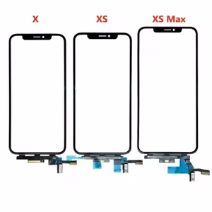 Skārienjūtīgā ekrāna digitizers Pro+, saderīgs ar Apple iPhone Xs Max, stikls + OCA, komplekts garš flex
