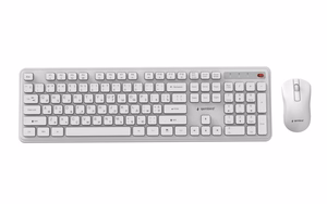 GEMBIRD KBS-WPS-01-W-CYRL bezvadu tastatura un pele, kirilica, balta