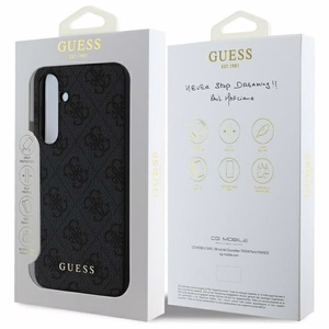 Guess GUHCS24FEGF4GGR S24 FE S721 pelēks/pelēks cietais apvalks 4G Piekariņu Kolekcija
