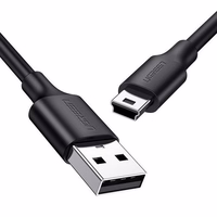 Ugreen USB cable - mini USB 480 Mbps 3 m US132 (melns)