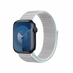 Crong Nylon Sport siksniņa Apple Watch 38 / 40 / 41 mm un 42 mm (Series 10 / 11) modeļiem, pasteļpelēka