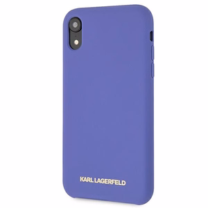 Karl Lagerfeld silikona iPhone Xr viedtālruņa apvalks - violets