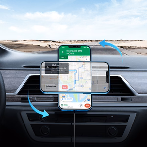 Joyroom Car Magnetic Holder Qi Wireless Inductive Charger 15W (MagSafe Compatible for iPhone) Black (JR-ZS240)